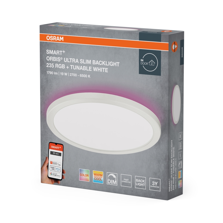 Osram - Plafonnier LED RGBW dimmable SMART+ ORBIS LED/19W/230V Ø 23,5 cm 2700-6500K Wi-Fi