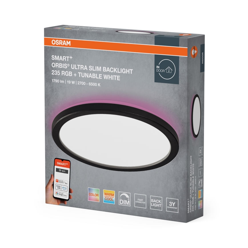 Osram - Plafonnier LED RGBW dimmable SMART+ ORBIS LED/19W/230V Ø 23,5 cm 2700-6500K Wi-Fi