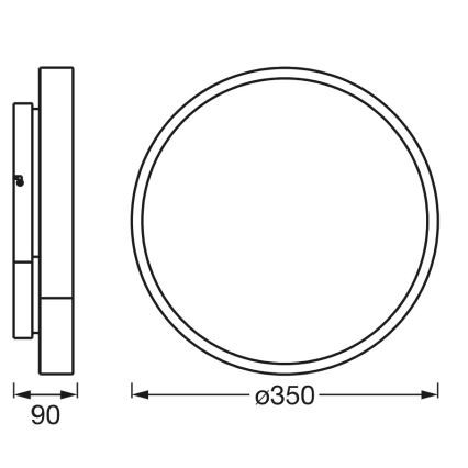 Osram - Plafonnier LED RGBW dimmable SMART+ ORBIS LED/28W/230V Ø 35 cm 2700–6500K Wi-Fi