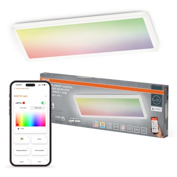 Osram - Plafonnier LED RGBW dimmable SMART+ PLANON LED/30W/230V 2800-6500K 58x20 cm Wi-Fi IP54 blanc