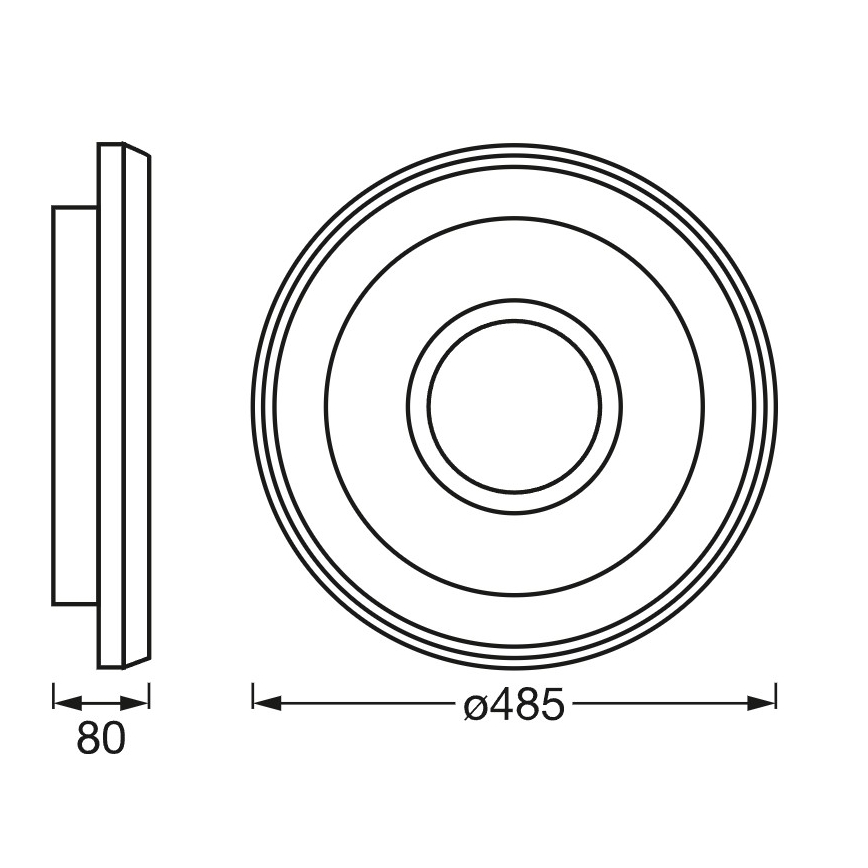 Osram - Plafonnier LED RGBW dimmable SMART+ STEA LED/32W/230V Ø 48,5 cm 2700-6500K Wi-Fi