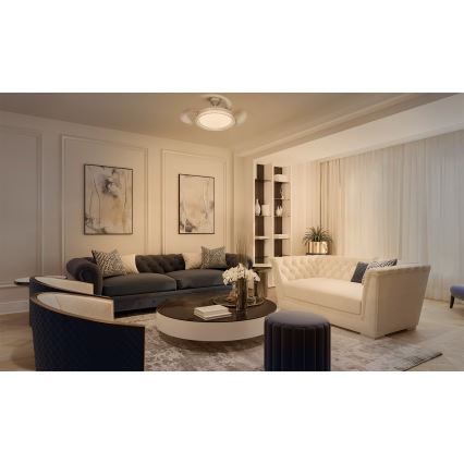 Osram - LED RGB Plafonnier dimmable avec ventilateur CIERZO LED/35W/230V 3000-6500K + télécommande