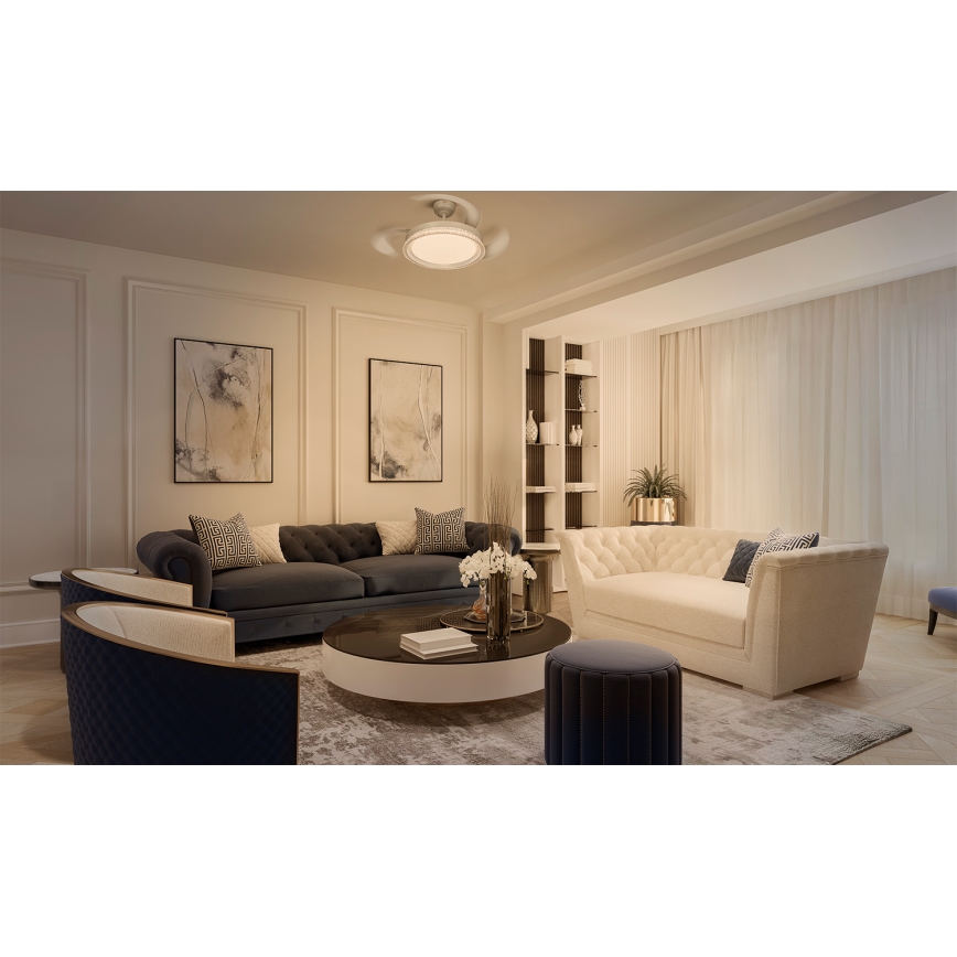 Osram - LED RGB Plafonnier dimmable avec ventilateur CIERZO LED/35W/230V 3000-6500K + télécommande