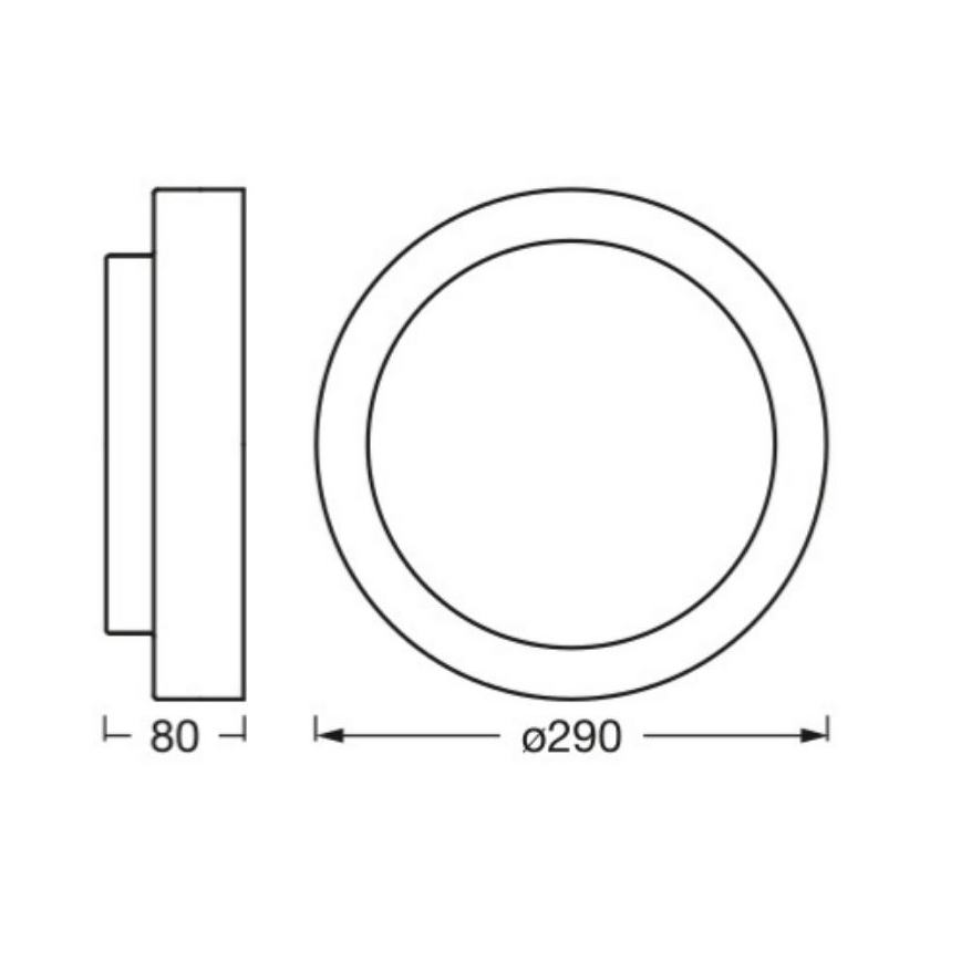 Osram - Plafonnier ORBIS MADRID 2xE27/10W/230V ø 29 cm noir