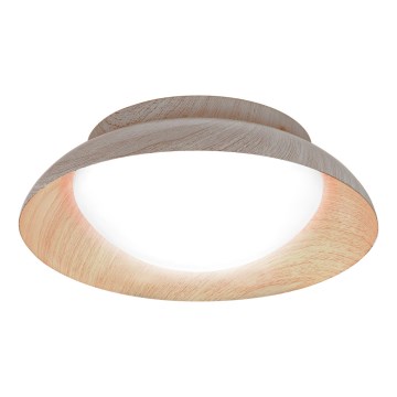 Osram - Plafonnier ORBIS MILAN 2xE27/10W/230V diamètre 30,5 cm, décor bois
