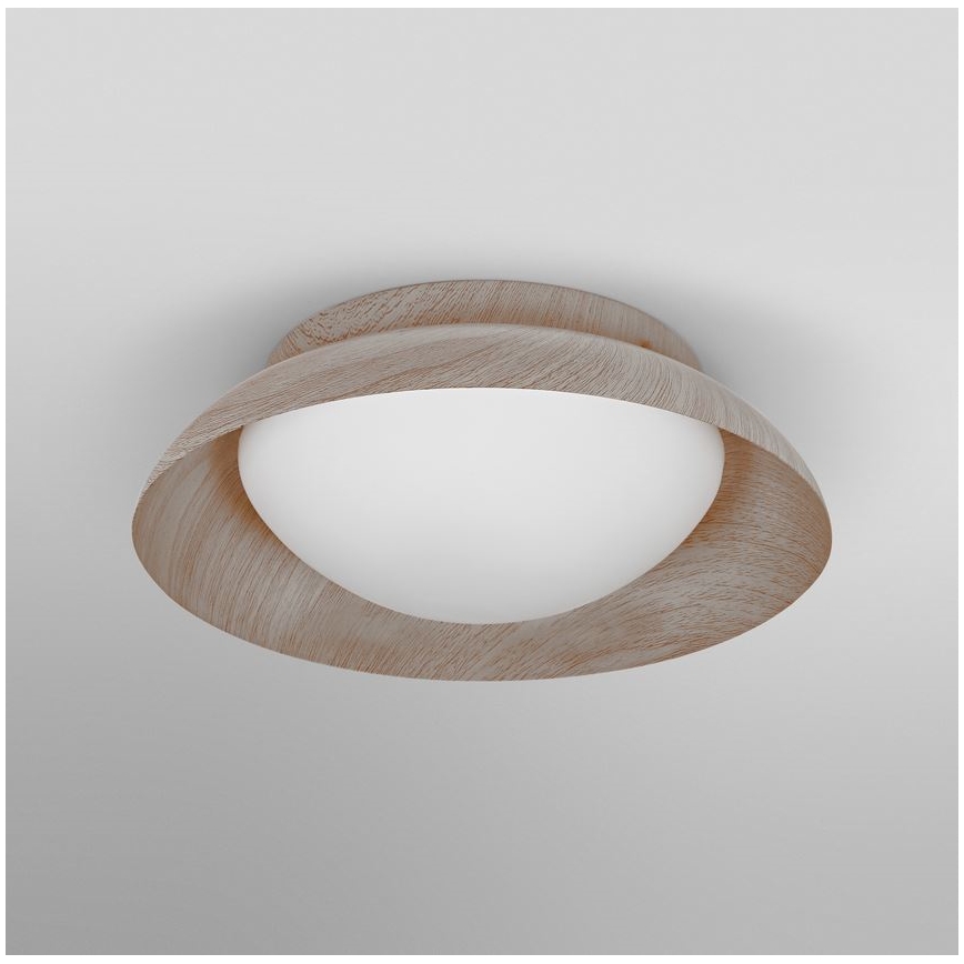 Osram - Plafonnier ORBIS MILAN 2xE27/10W/230V diamètre 30,5 cm, décor bois