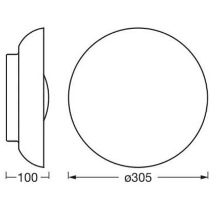 Osram - Plafonnier ORBIS MILAN 2xE27/10W/230V Ø 30,5 cm, marron