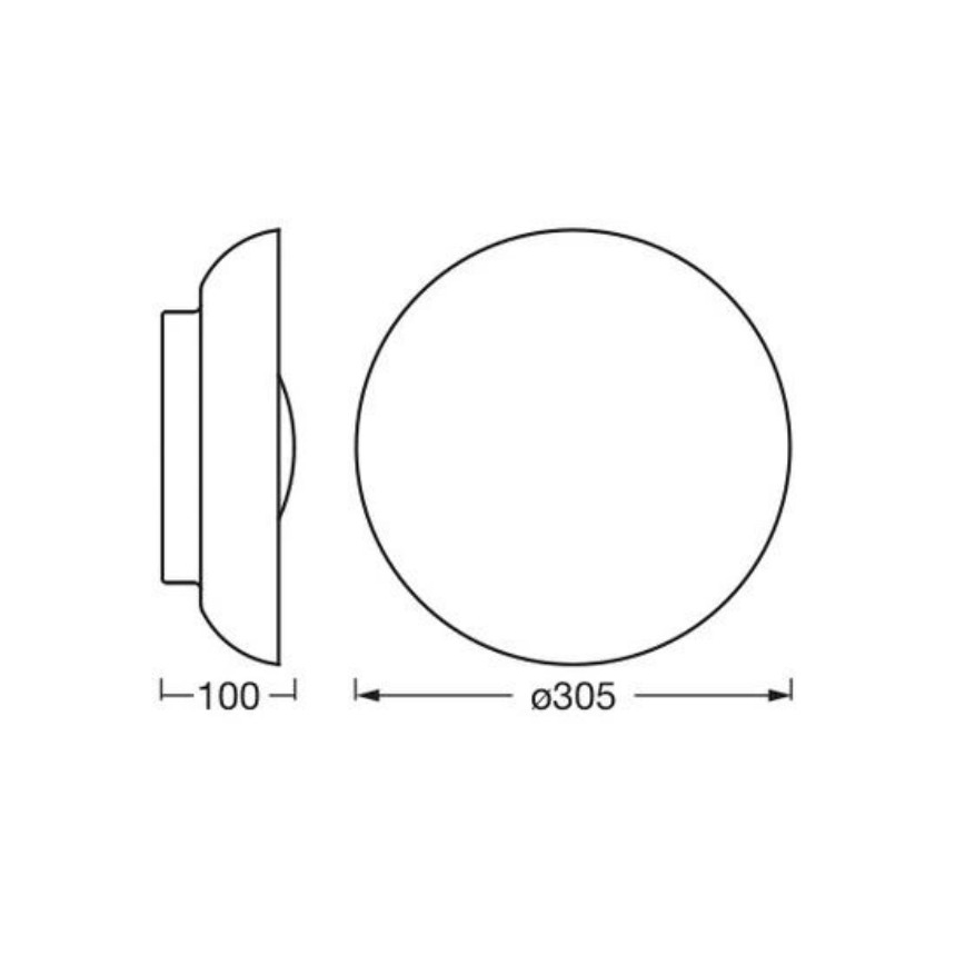 Osram - Plafonnier ORBIS MILAN 2xE27/10W/230V Ø 30,5 cm, marron