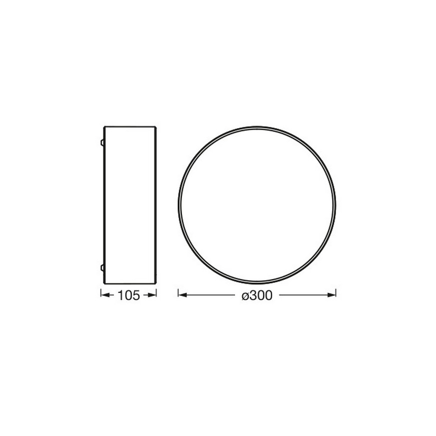 Osram - Plafonnier ORBIS PARIS 1xE27/25W/230V Ø 30 cm marron