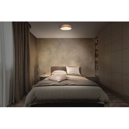 Osram - Plafonnier ORBIS PARIS 2xE27/25W/230V Ø 40 cm brun
