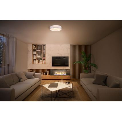 Osram - Plafonnier ORBIS PARIS 3xE27/25W/230V Ø 48 cm blanc