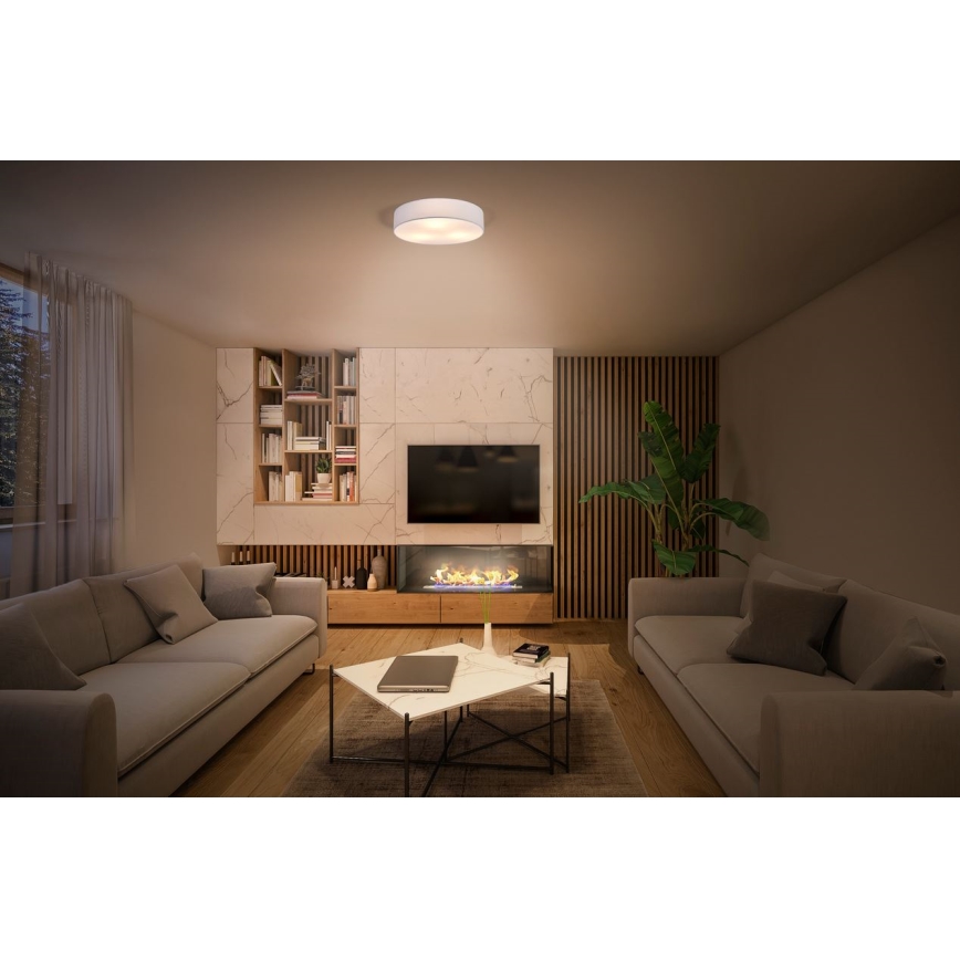 Osram - Plafonnier ORBIS PARIS 3xE27/25W/230V Ø 48 cm blanc