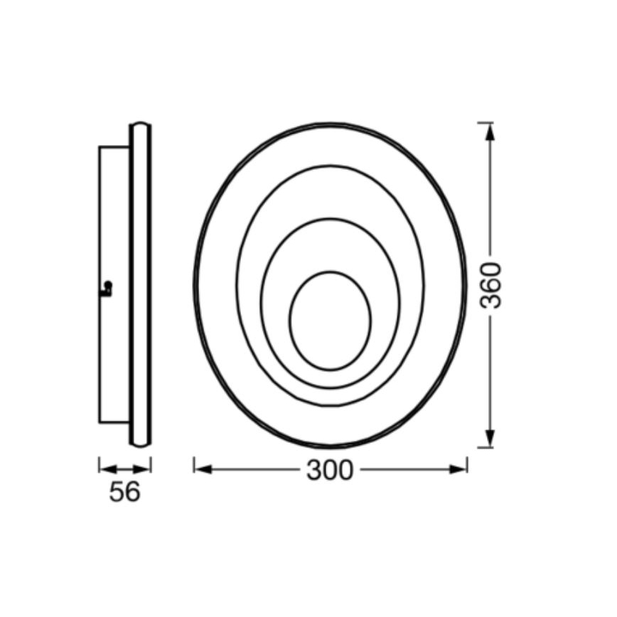 Osram - Plafonnier ORBIS SPIRAL LED/27W/230V