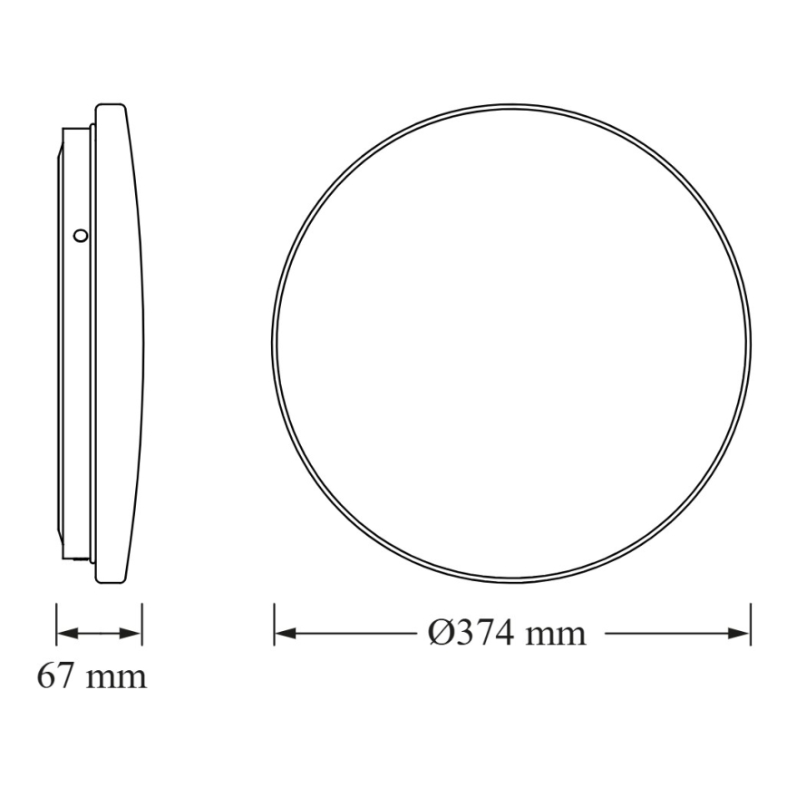 Osram - Plafonnier ROUND LED/24W/230V Ø 37 cm