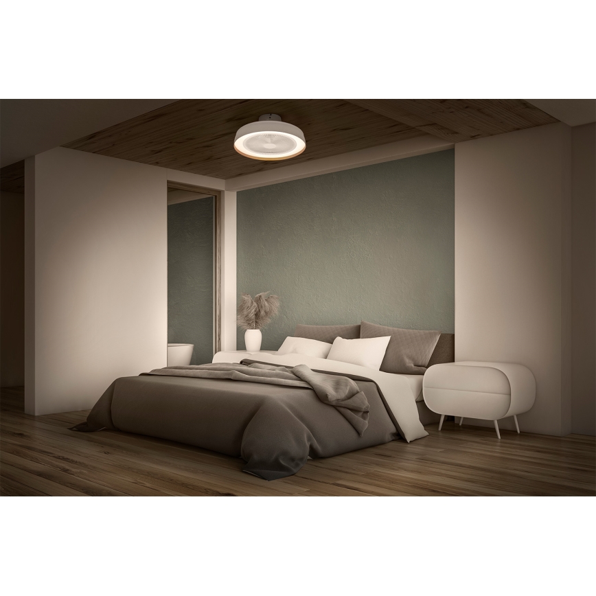 Osram - Plafonnier LED dimmable avec ventilateur de plafond LED/49W/230V 2700-6500K blanc/doré + télécommande