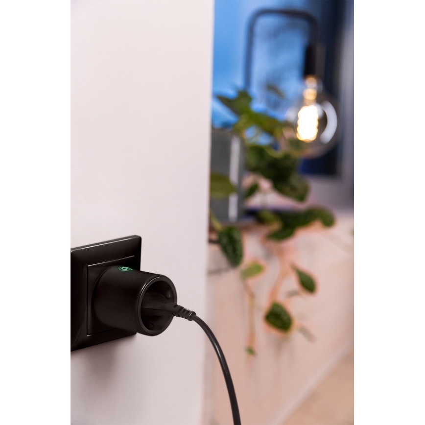 Osram - Prise intelligente SMART+ MATTER Schuko 2300W/230V/10A Wi-Fi noire