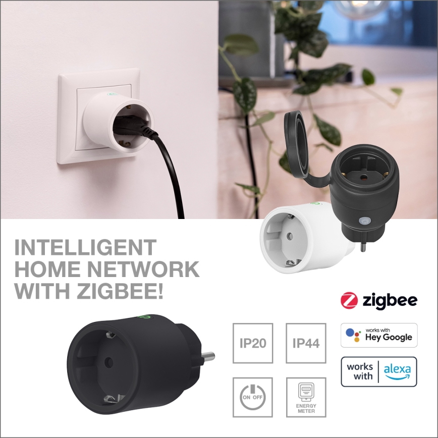 Osram - Prise intelligente SMART+ Schuko 2300W/230V/10A noire