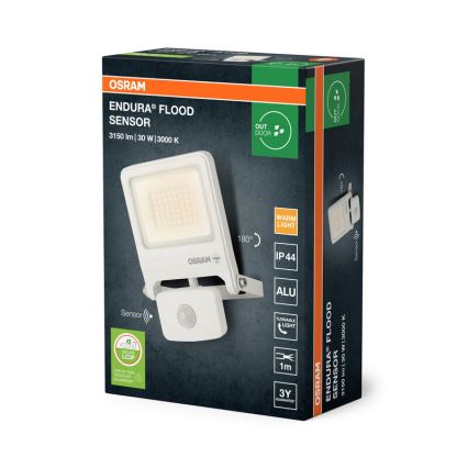 Osram - Projecteur LED avec détecteur de mouvement ENDURA LED/30W/230V 3000K IP44