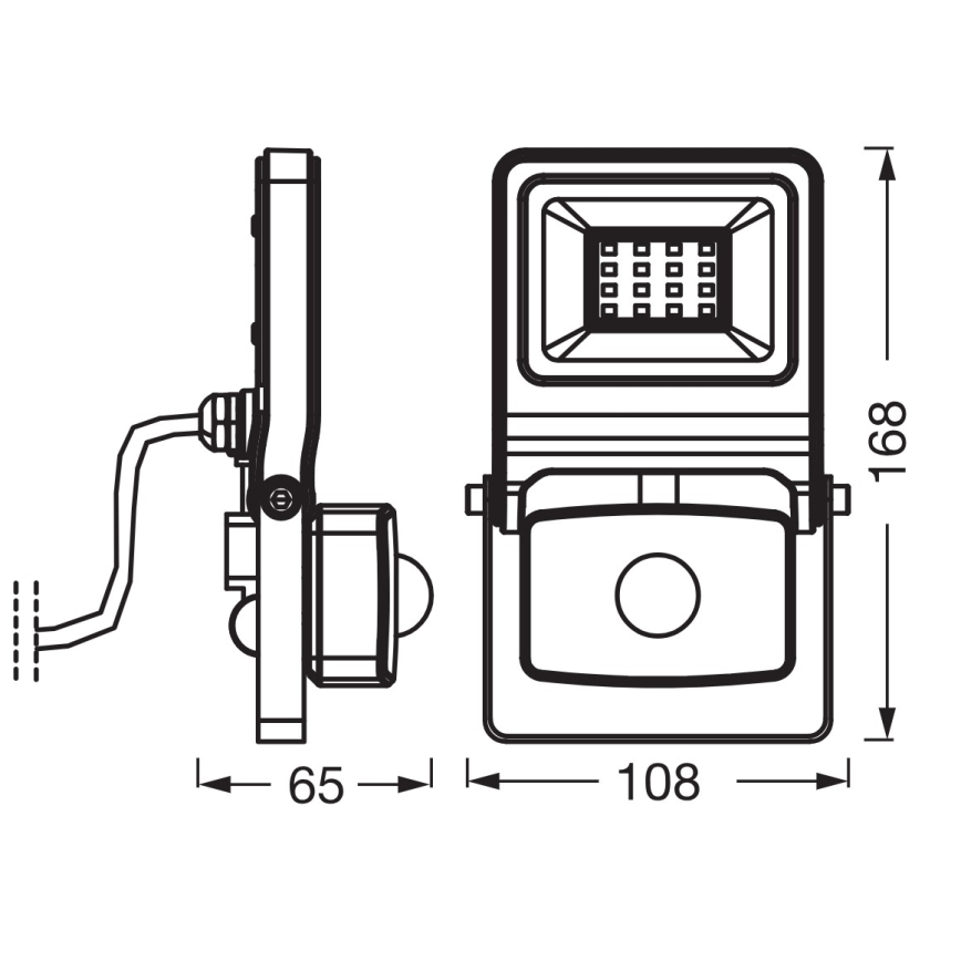 Osram - Projecteur LED avec détecteur ENDURA LED/10W/230V 3000K IP44