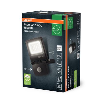 Osram - Projecteur LED avec détecteur ENDURA LED/10W/230V 4000K IP44