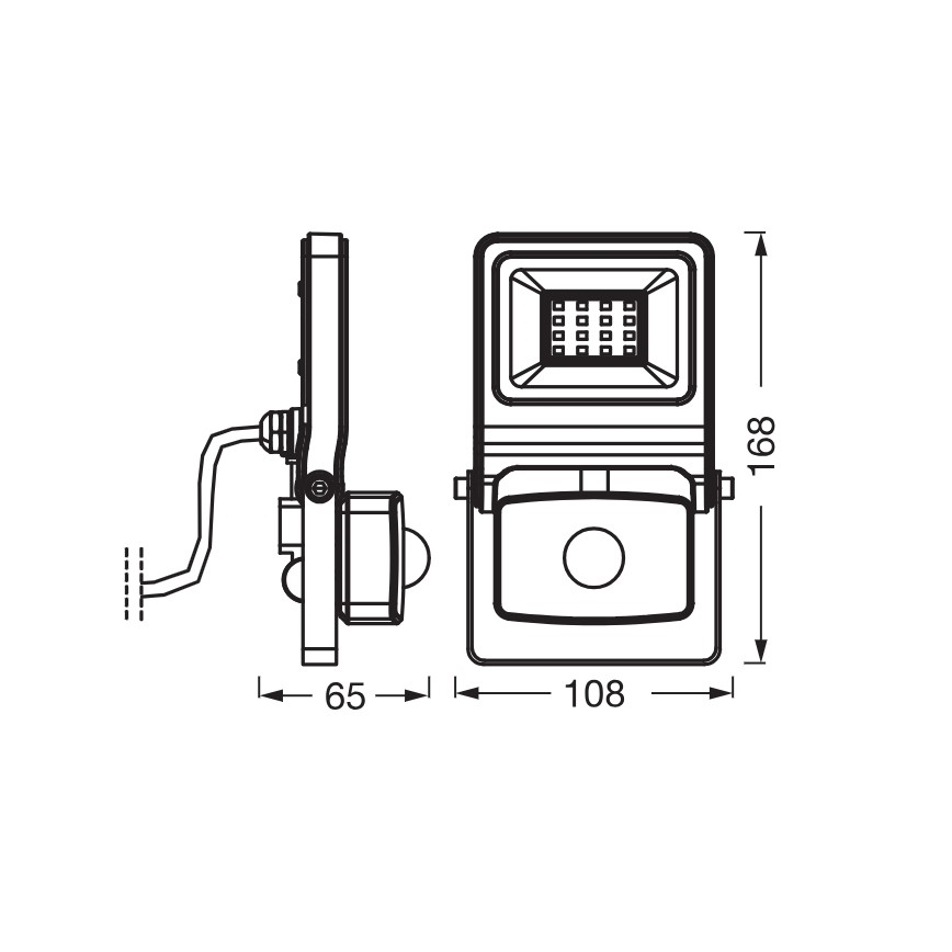 Osram - Projecteur LED avec détecteur ENDURA LED/10W/230V 4000K IP44