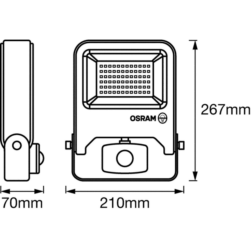 Osram - Projecteur LED avec détecteur ENDURA LED/50W/230V IP44