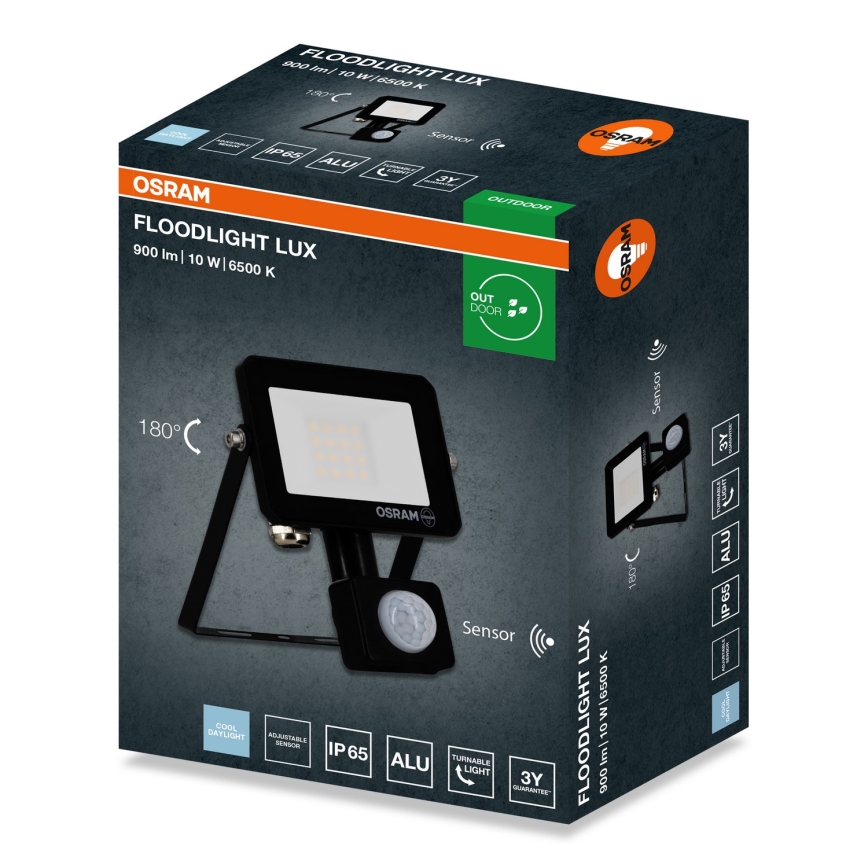 Osram - Projecteur LED avec détecteur FLOODLIGHT LED/10W/230V 6500K IP65