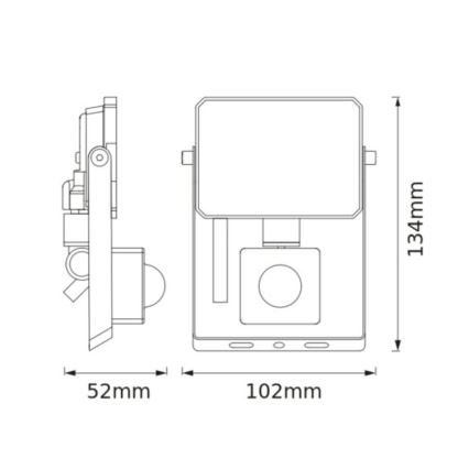 Osram - Projecteur LED avec détecteur FLOODLIGHT LED/10W/230V 6500K IP65