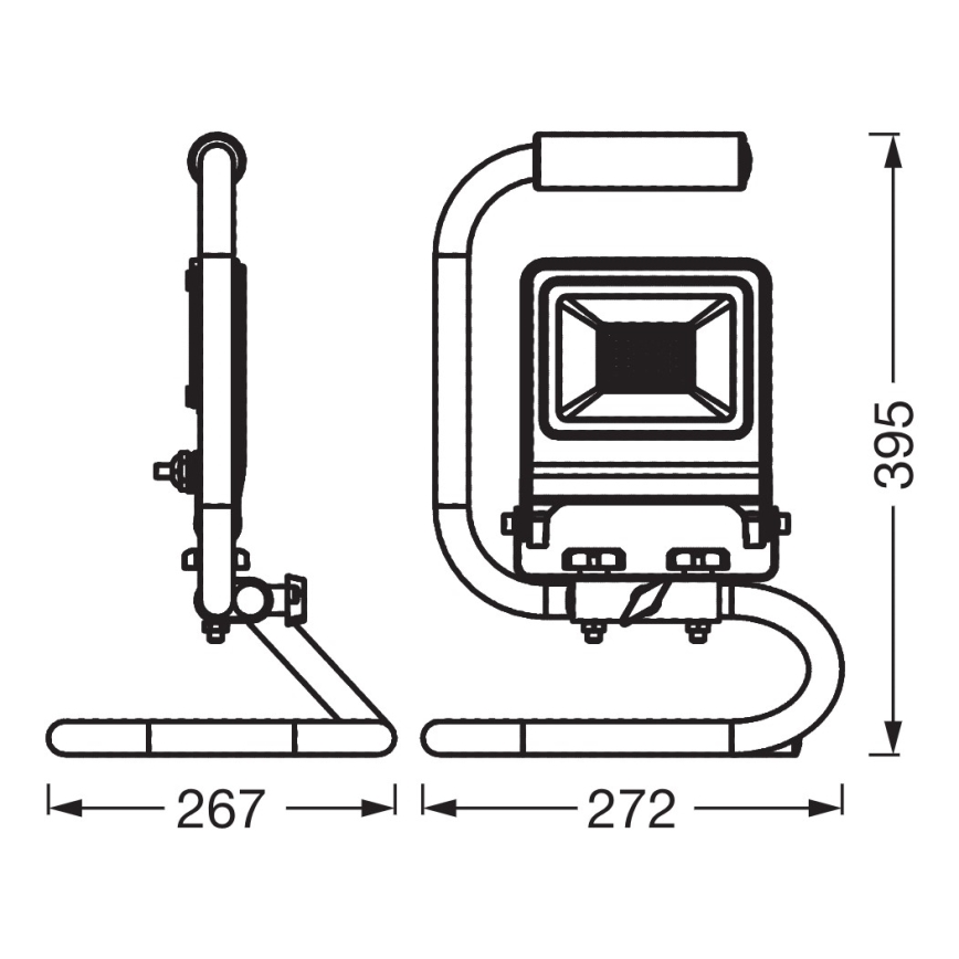 Osram - Projecteur LED avec support S-STAND LED/50W/230V 4000K IP65 anthracite