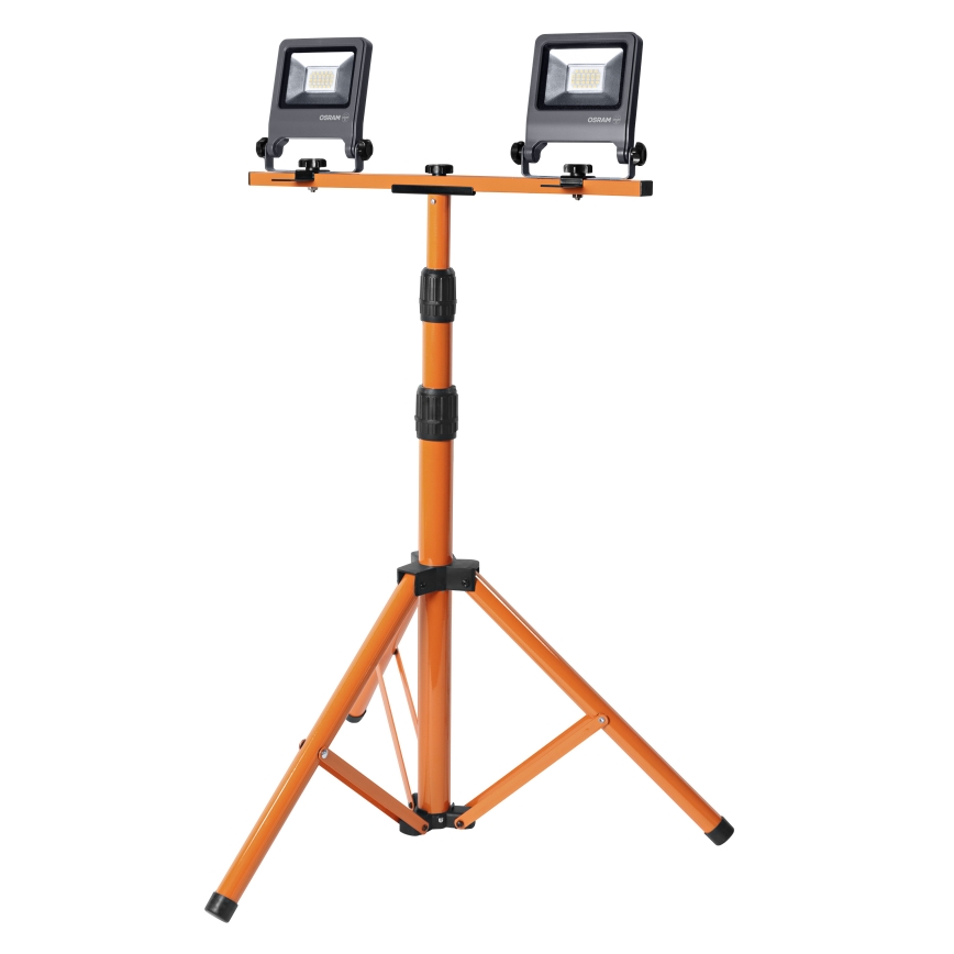Osram - Projecteur LED avec support TRIPOD 2xLED/20W/230V 4000K IP65 orange/anthracite