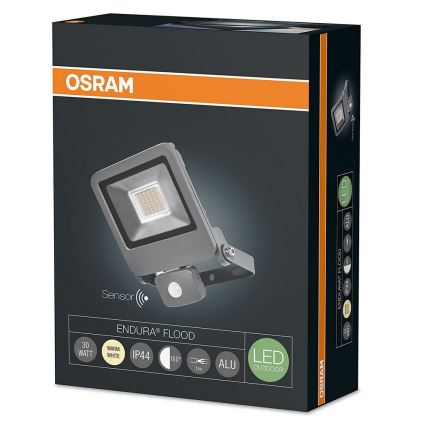 Osram - projecteur LED extérieur avec détecteur ENDURA 1xLED/30W/230V IP44