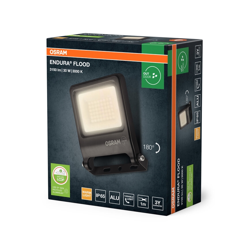 Osram - Projecteur LED ENDURA 30W 230V 3000K IP65