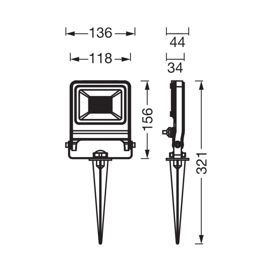 Osram - Projecteur LED ENDURA LED/20W/230V 3000K IP65 anthracite