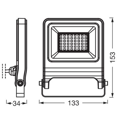 Osram - Projecteur LED ENDURA LED/30W/230V 3000K IP65