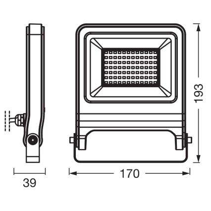 Osram - Projecteur LED ENDURA LED/50W/230V 3000K IP65