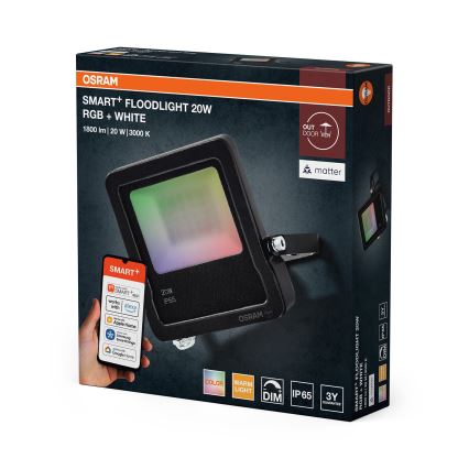 Osram - Projecteur LED RGBW dimmable SMART+ FLOODLIGHT LED/20W/230V IP65 Wi-Fi