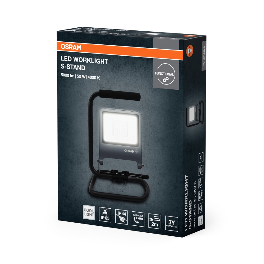 Osram - Projecteur LED sur pied S-STAND LED/50W/230V 4000K IP65 anthracite