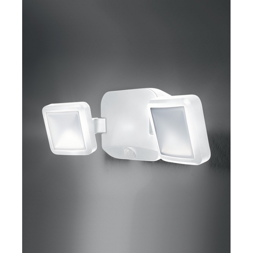 Osram - Projecteur mural d'extérieur à LED avec détecteur BATTERY 2xLED/5W/4xD IP54