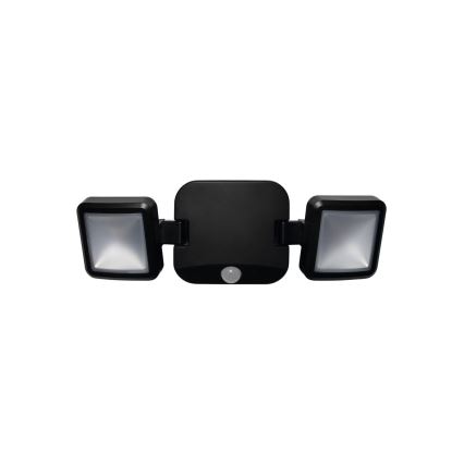 Osram - Projecteur mural LED d'extérieur avec capteur BATTERY, 2 x LED 5W, alimenté par 4 piles D, IP54