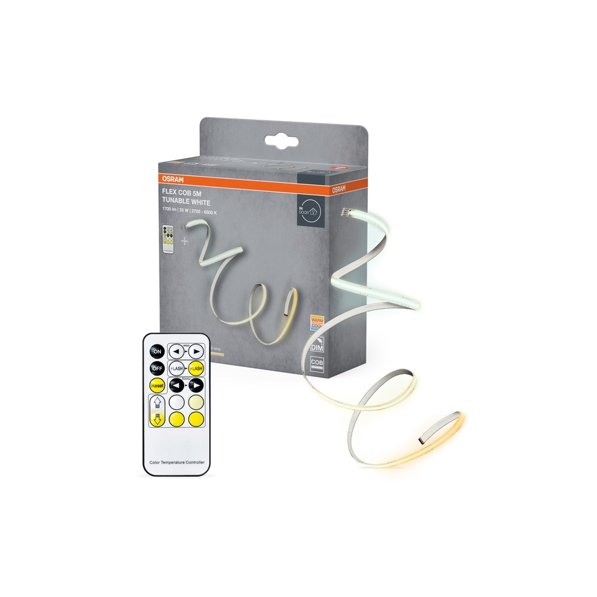 Osram - Ruban LED dimmable FLEX COB 5m LED/35W/230V 2700-6500K + télécommande