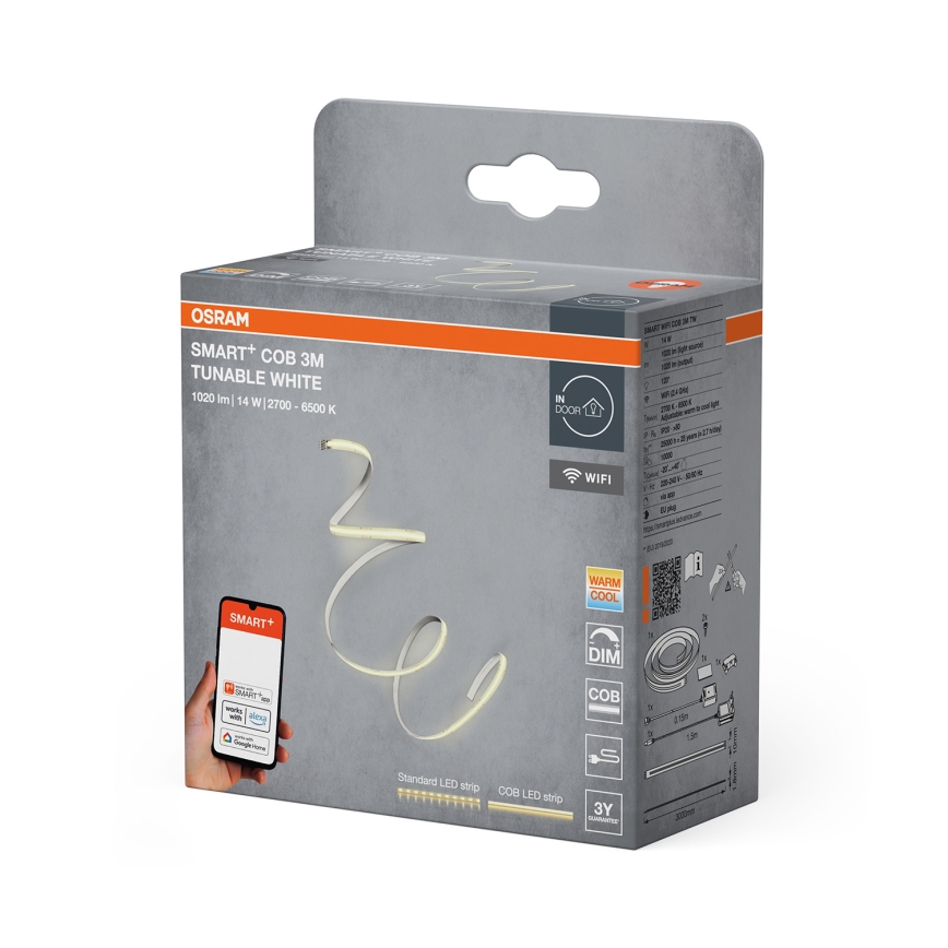 Osram - Ruban LED dimmable SMART+ COB 3m LED/14W/230V 2700-6500K Wi-Fi