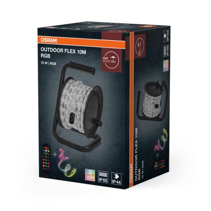 Osram - Ruban LED RGB d'extérieur dimmable FLEX 10m LED/70W/230V IP65 + télécommande
