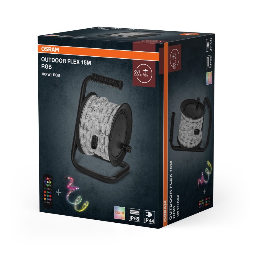 Osram - Ruban LED RGB d'extérieur dimmable FLEX 15m LED/100W/230V IP65 + télécommande