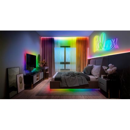 Osram - Ruban LED RGB dimmable SMART+ MAGIC 3 m, 22 W, 230 V, Wi‑Fi + télécommande