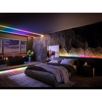 Osram - Ruban LED RGB dimmable SMART+ MAGIC 3 m, 22 W, 230 V, Wi‑Fi + télécommande