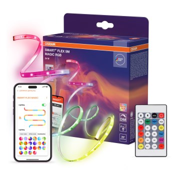 Osram - Ruban LED RGB dimmable SMART+ MAGIC FLEX 5 m LED/24W/230V Wi-Fi + télécommande