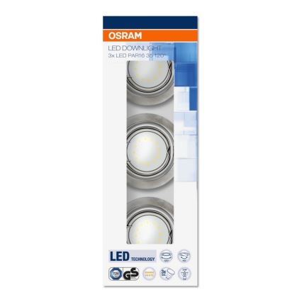 Osram - SET 3x Spot LED encastrable 3xGU10/3W/230V