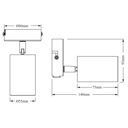 Osram - Spot d'éclairage ELEMENTAL 1xGU10/6W/230V