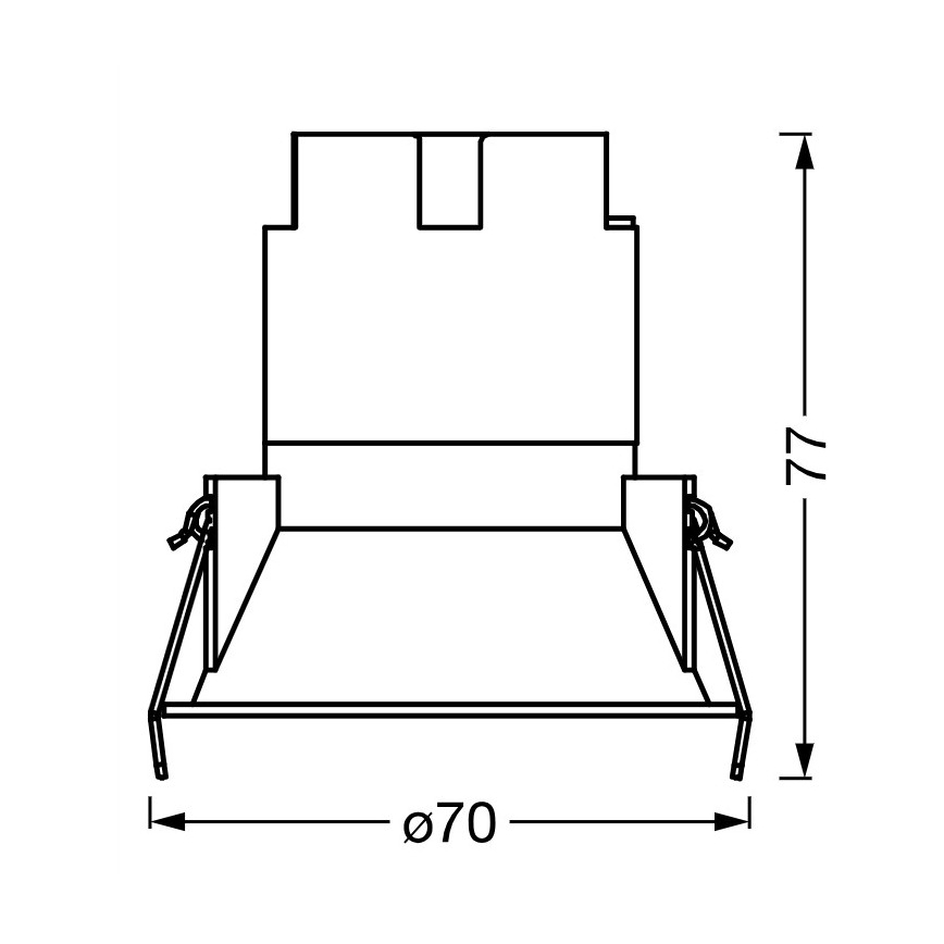 Osram - Spot encastrable LED SPOT TWIST LED/5 W/230 V 4000 K Ø 7 cm blanc