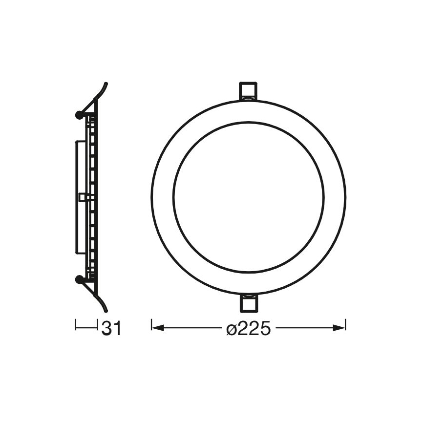 Osram - Spot encastrable SLIM LED/22W/230V 4000K